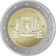 Moneta, skirta Mažajai Lietuvai (iš serijos „Lietuvos etnografiniai regionai“)