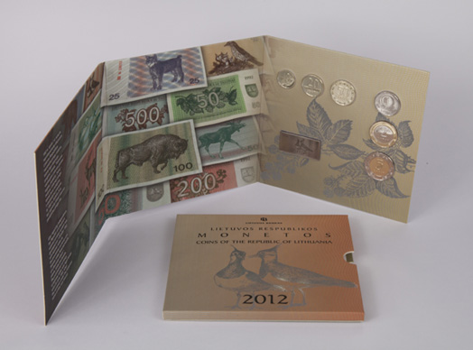 The new numismatic coinset of circulation coins reminds of Lithuania&rsquo;s provisional currency, talonas notes