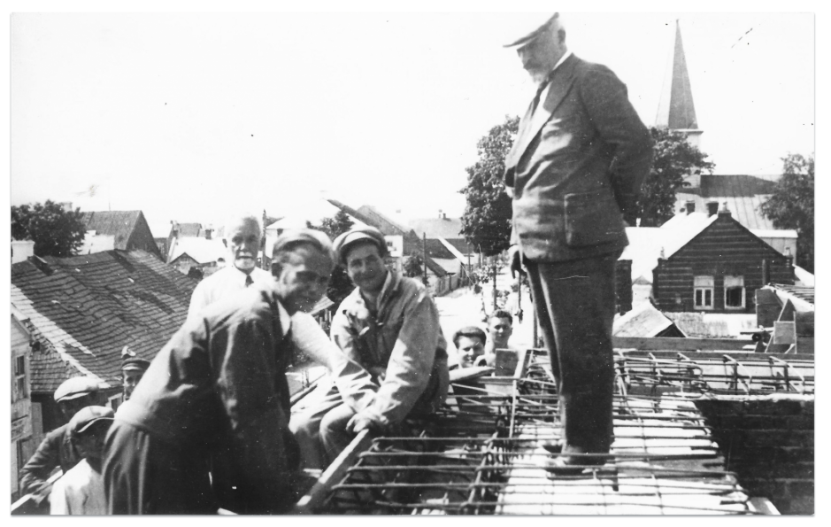 Construction of the Bank of Lithuania Raseiniai branch. 1933