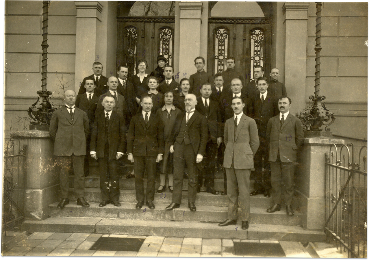 Staff of the Bank of Lithuania Klaipėda branch. 28 April 1927