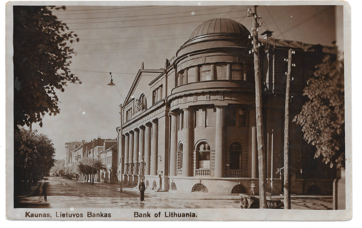 Bank of Lithuania building in Kaunas, 1930s