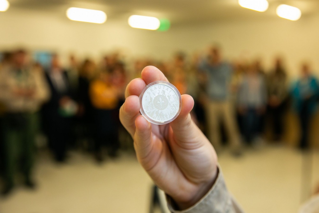 Monetos pristatymo renginys Valstybės pažinimo centre spalio 1 d. 