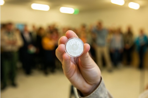 Monetos pristatymo renginys Valstybės pažinimo centre spalio 1 d. 