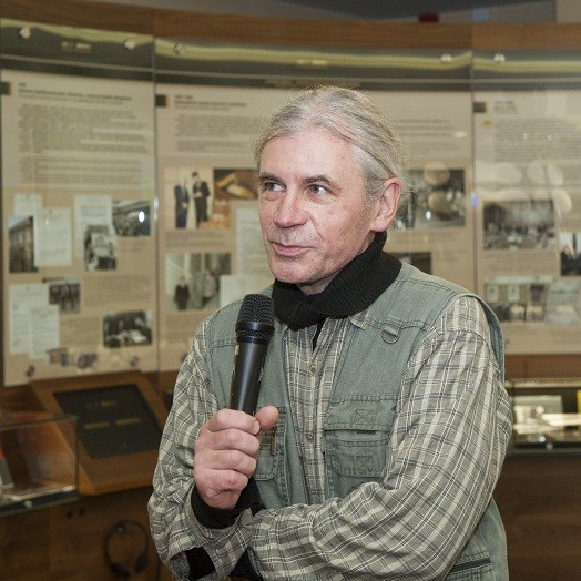 Monetų pristatymo metu kalbėjo etnologas dr. Dainius Razauskas 