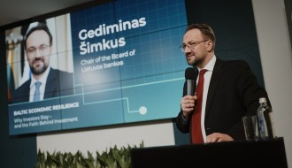 Gediminas Šimkus: Resilience of the Baltic States – a reality based on investor confidence