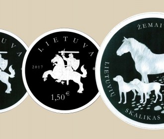 Lietuvių skalikui ir žemaitukui skirtos kolekcinės monetos.jpg