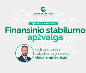 Spaudos konferencija: finansinio stabilumo apžvalga