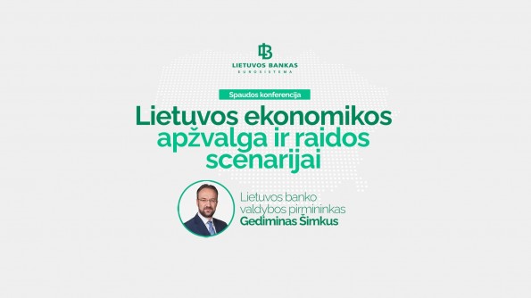 Lietuvos banko valdybos pirmininko G. Šimkaus spaudos konferencija