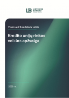 Kredito unijų rinkos veiklos apžvalga (2025 m.)