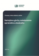 Vartojimo ginčų neteisminio sprendimo ataskaita (2025 m.)