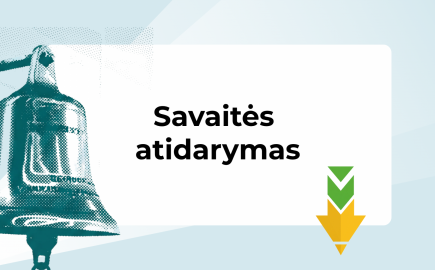 Savaitės atidarymas – su „Nasdaq Vilnius“ skambiname varpu už finansinį raštingumą
